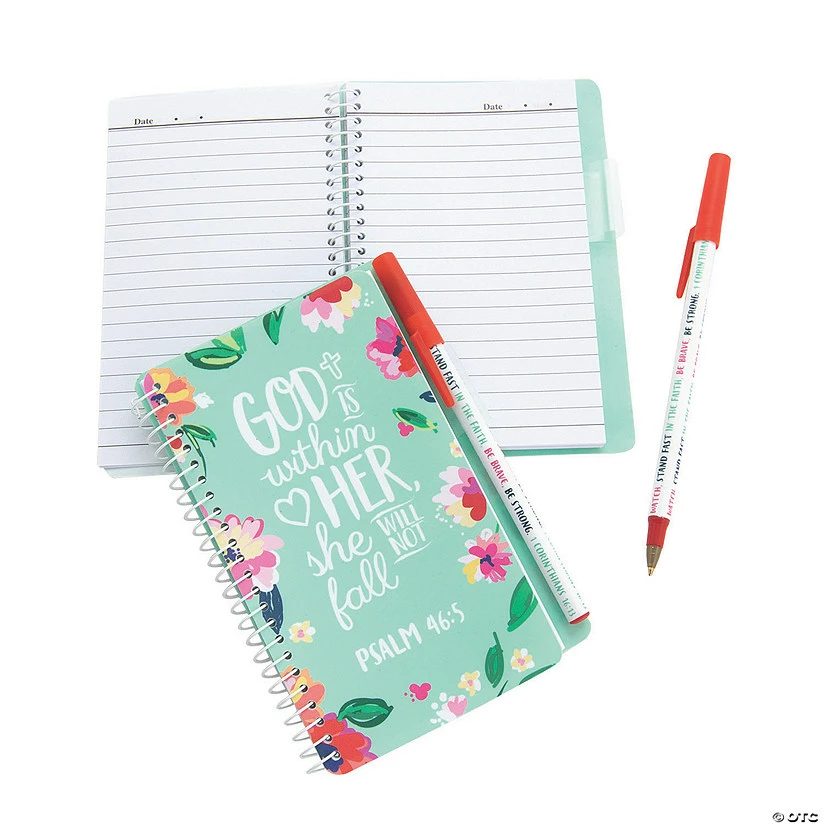 Best deal π God Is Within Her Spiral Notebooks with Pen - 12 Pc. π 4 Best deal π God Is Within Her Spiral Notebooks with Pen - 12 Pc. π - Image 2