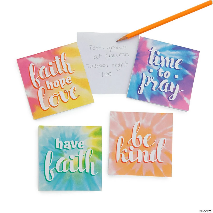 Best deal βοΈ Faith Tie-Dyed Notepads - 24 Pc. π 4 Best deal βοΈ Faith Tie-Dyed Notepads - 24 Pc. π - Image 2