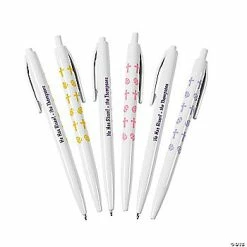Best deal 🔥 Personalized Religious Easter Retractable Pens - 48 Pc. 🎉