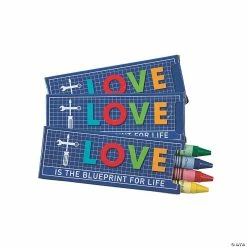 Best Sale 🥰 4-Color Construction VBS Crayons - 12 Boxes 🎉