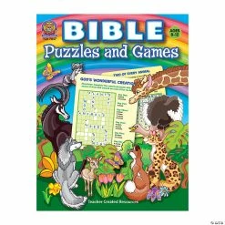 Outlet 🔥 Bible Puzzles & Games Book 🔔