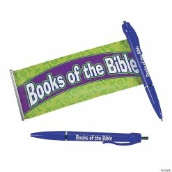 Budget 🔔 Books of the Bible Scroll Pens - 12 Pc. ✔️