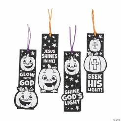 Deals ⭐ Color Your Own Christian Pumpkin Fuzzy Bookmarks - 12 Pc. 🧨