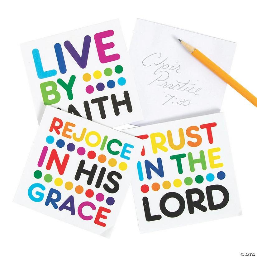 Budget π― Colorful Bible Verse Notepads - 24 Pc. π 3 Budget π― Colorful Bible Verse Notepads - 24 Pc. π