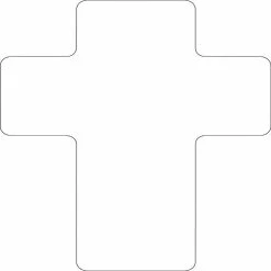 Outlet π Creative Shapes Etc. - Sticky Shape Notepad - Cross β€οΈ