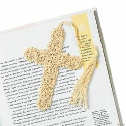 Promo ⭐ Crocheted Cross Bookmarks - 12 Pc. 🧨