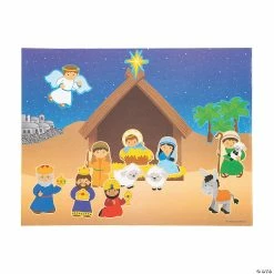 New 🛒 Design Your Own Nativity Sticker Scenes - 12 Pc. 🧨