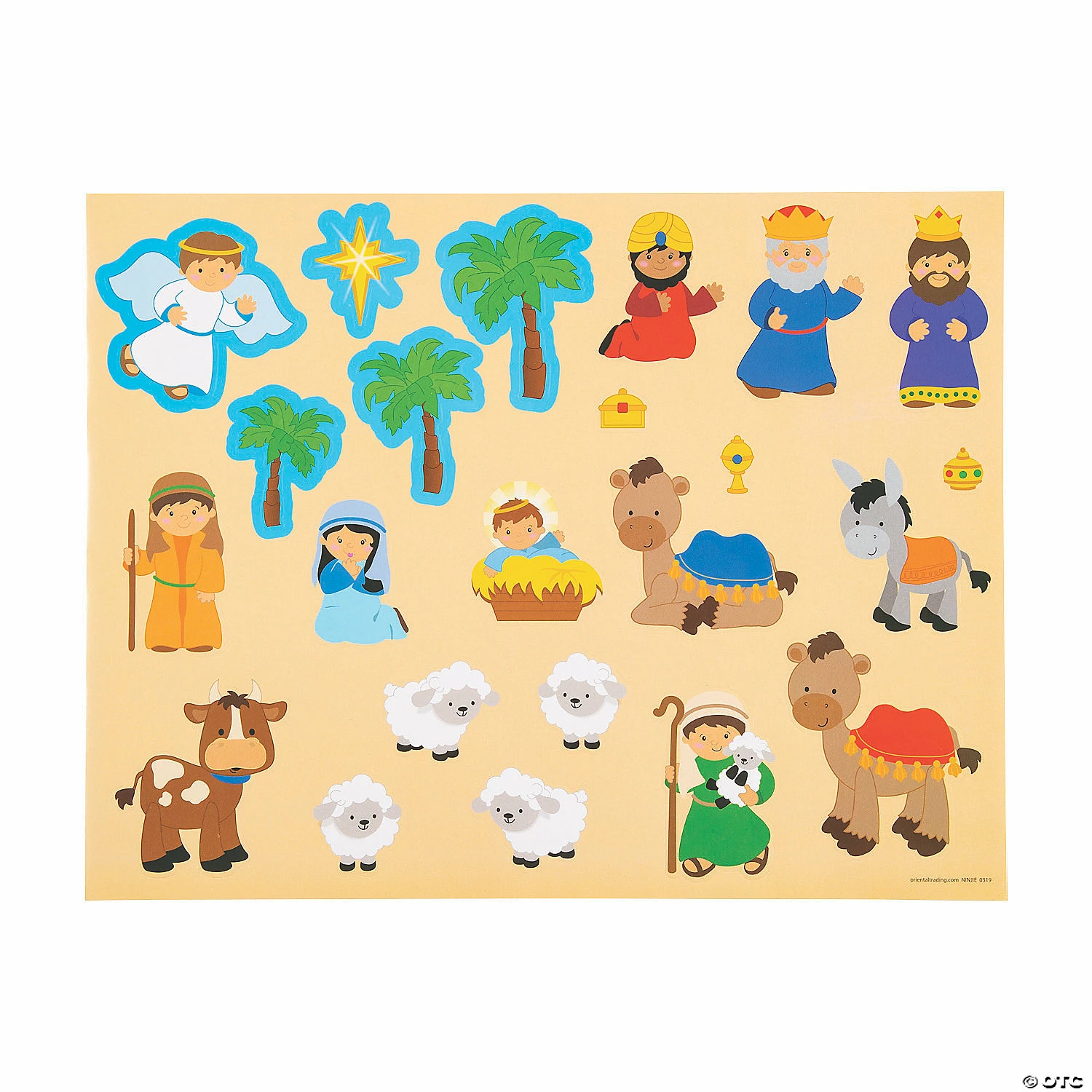 New π Design Your Own Nativity Sticker Scenes - 12 Pc. 𧨠4 New π Design Your Own Nativity Sticker Scenes - 12 Pc. 𧨠- Image 2