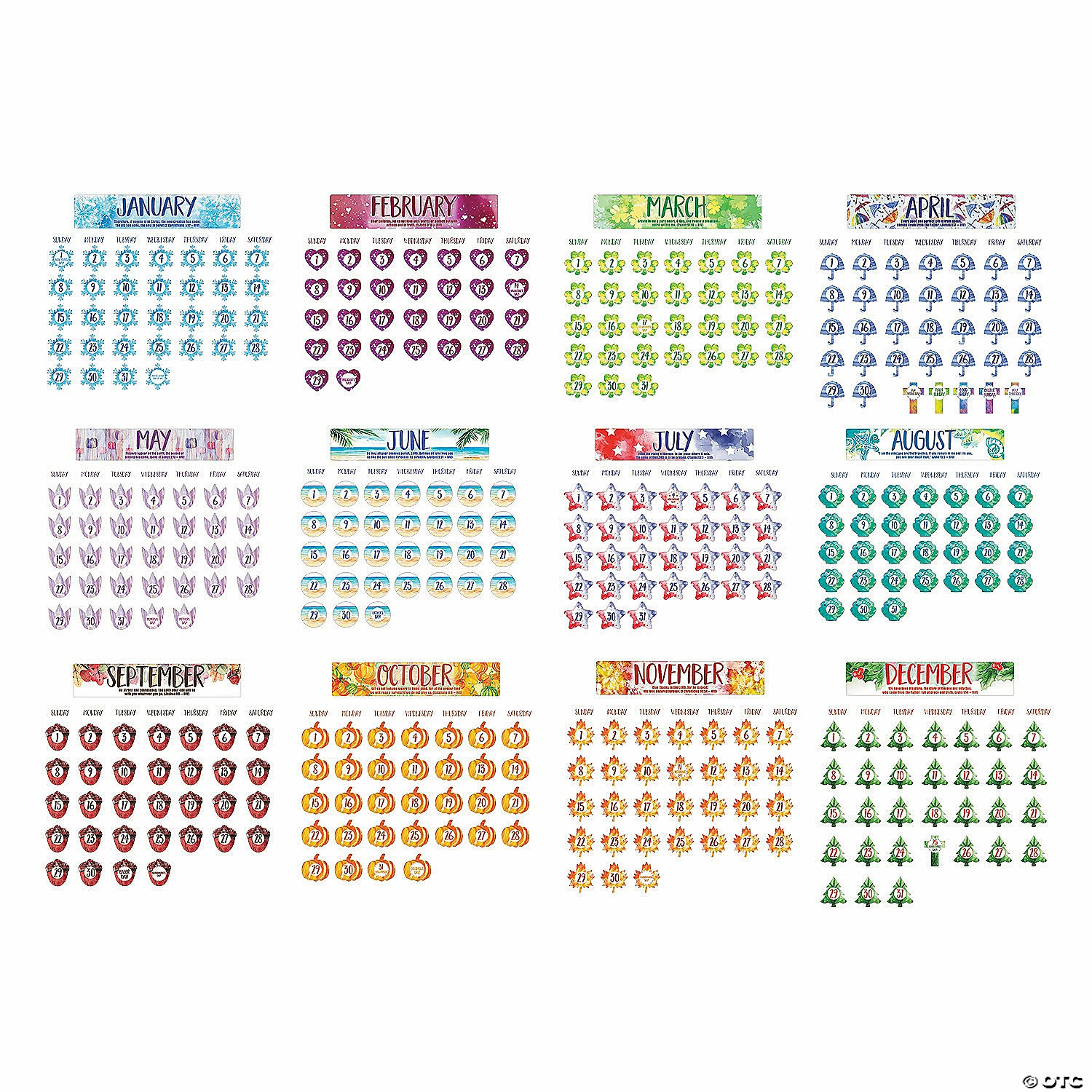 Best Pirce π Faith Classroom Days of the Year Bulletin Board Calendar π₯° 4 Best Pirce π Faith Classroom Days of the Year Bulletin Board Calendar π₯° - Image 2