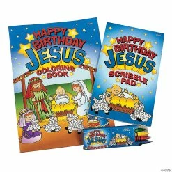 Best Pirce 🌟 Happy 🎂 Birthday Jesus Coloring Sets - 12 Pc. 🧨