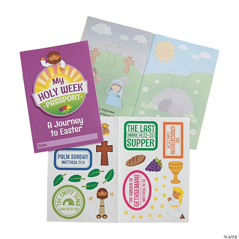 Deals π Holy Week Passport Sticker Books - 12 Pc. π 3 Deals π Holy Week Passport Sticker Books - 12 Pc. π