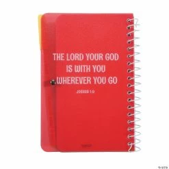 Budget 🥰 Joshua 1:9 Spiral Notebooks with Pen - 12 Pc. 😀 -Stationery Supplies Shop joshua 1 9 spiral notebooks with pen 12 pc 13786077 a02