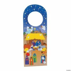 Best Pirce 🌟 Nativity Doorknob Hanger Sticker Scenes - 12 Pc. 😉