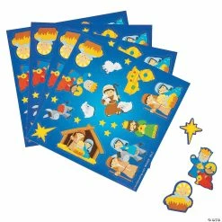 Cheap 🎁 Nativity Sticker Sheet - 50 Pc. 🎉
