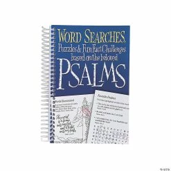 Outlet 🤩 Psalms Word Search Puzzles & Fun Fact Challenges Spiral Book ✔️