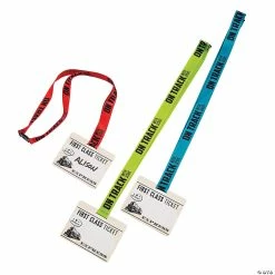 Wholesale 👍 Railroad VBS Name Tag Breakaway Lanyards - 12 Pc. 🔥