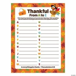 Brand new ❤️ Religious Thankful From A to Z Activity Sheets - 24 Pc. 🌟