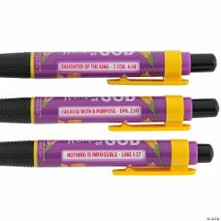 Outlet ✔️ Woman of God Message Pens - 12 Pc. 😀 -Stationery Supplies Shop woman of god message pens 12 pc 14105032 a02